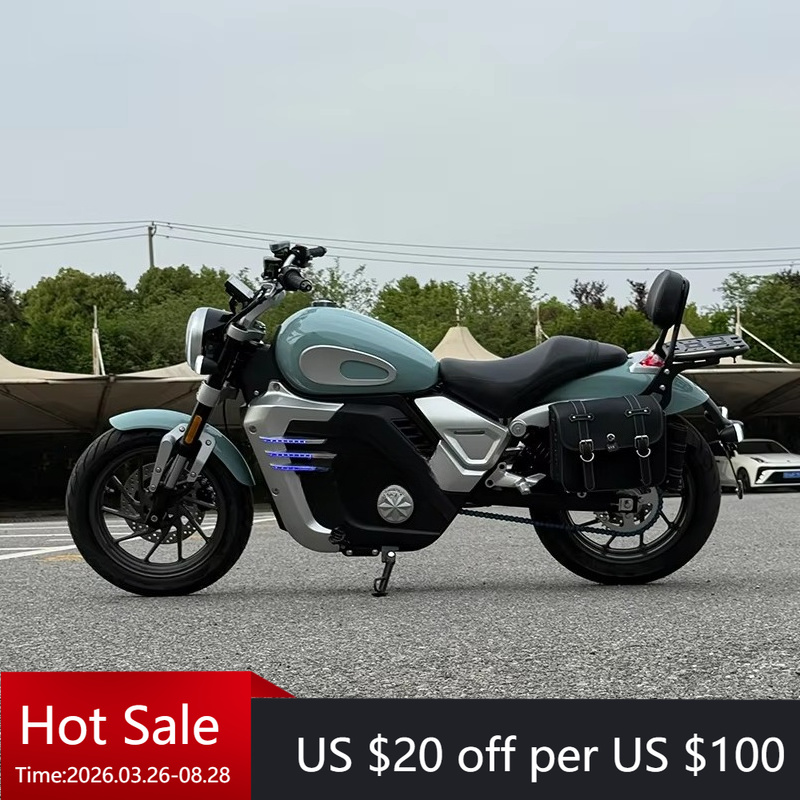 72V 5000W Electric Motorcycle - دراجة نارية كهربائية ريترو برينس سنترال