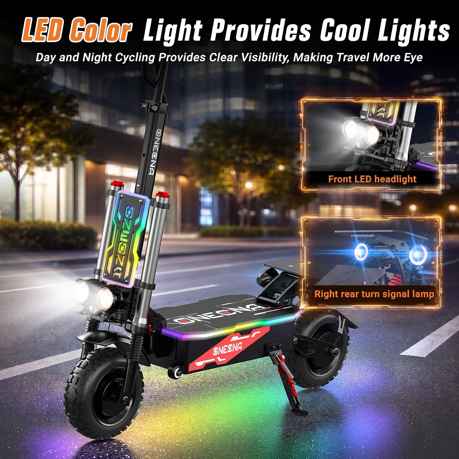 سكوتر كهربائي قابل للطي ONEONA - مراجعة 60V 5600W Dual Motor Electric Scooter وسعره