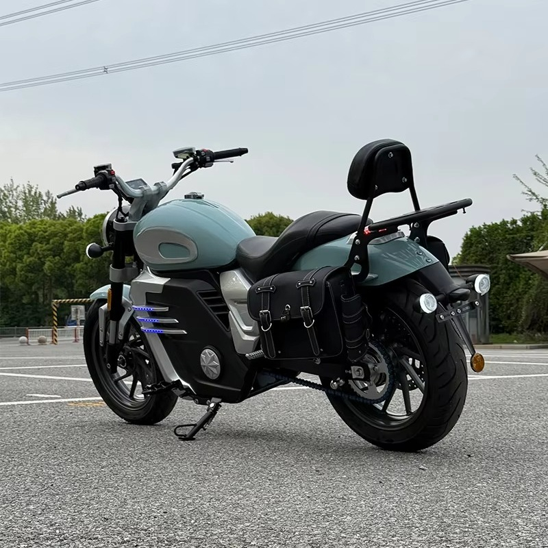 دراجة نارية كهربائية ريترو بري - مراجعة 72V 5000W Electric Motorcycle وسعره