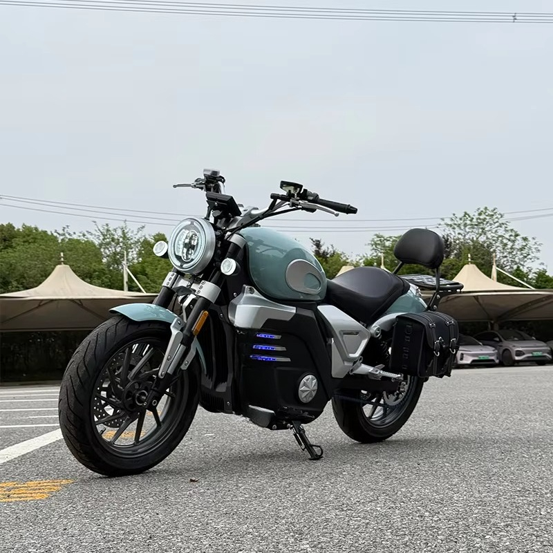 دراجة نارية كهربائية ريترو بري - مراجعة 72V 5000W Electric Motorcycle وسعره